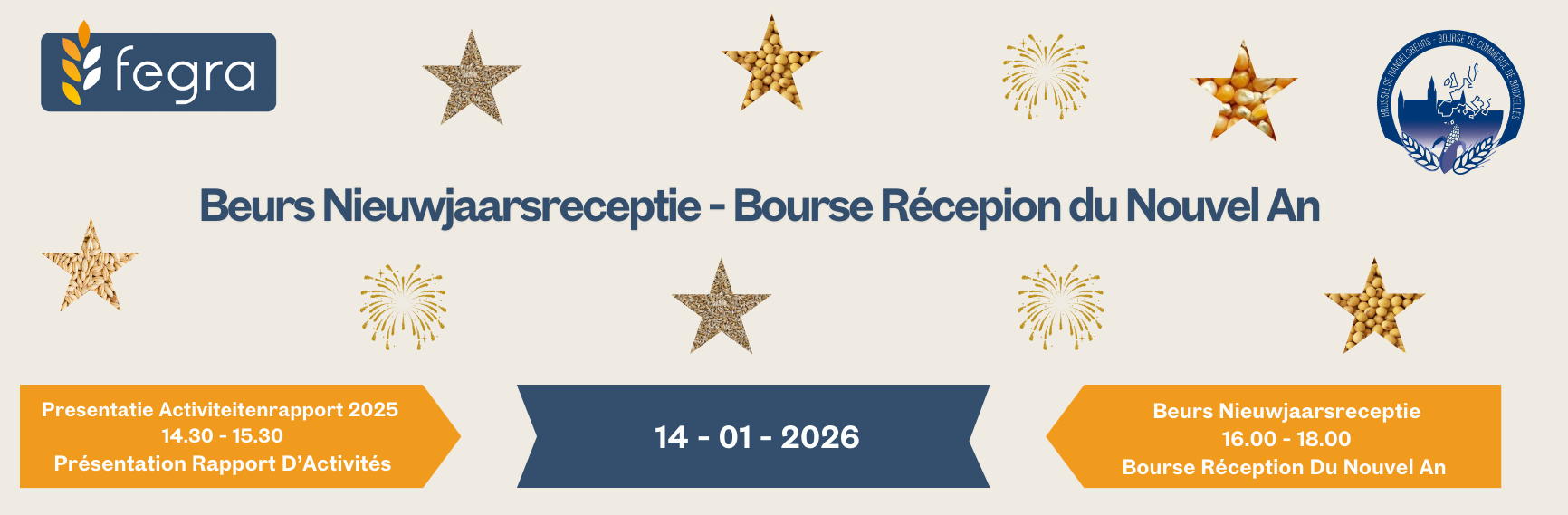 Les inscriptions pour notre Bourse Réception du nouvel An sont ouvertes !